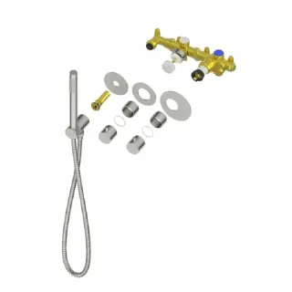 Душевой комплект Timo Saona SX-2359/16SM с термостатом белый матовый